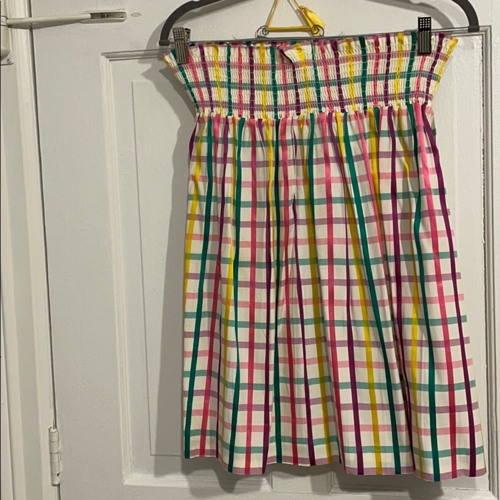 Colorful striped skirt